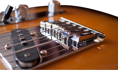 Electric Guitar Bridge Action Adjustment