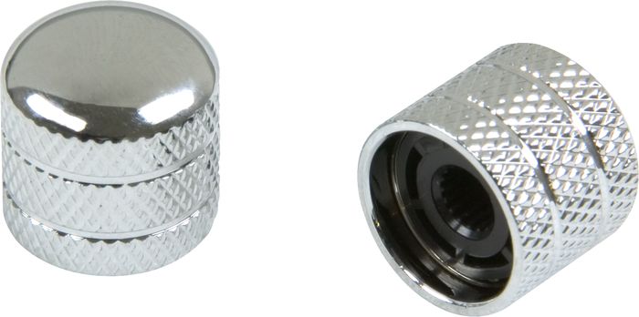 ProLine Metal Round Control Knob 2-Pack Chrome