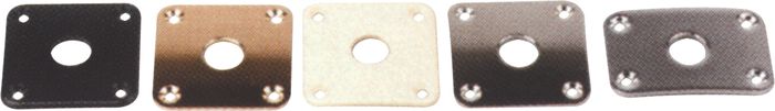 Gibson Jack Plate with Screws Black