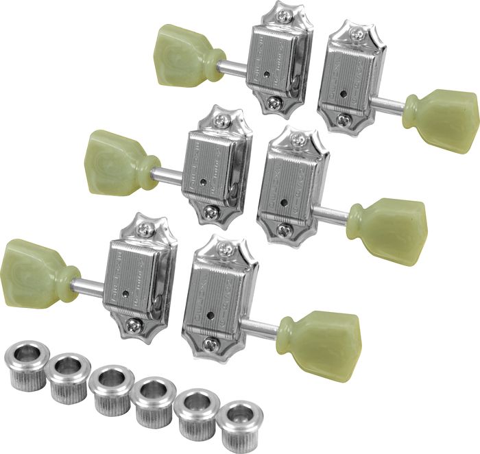 Gibson Vintage Les Paul Pearloid Machine Tuning Heads Nickel