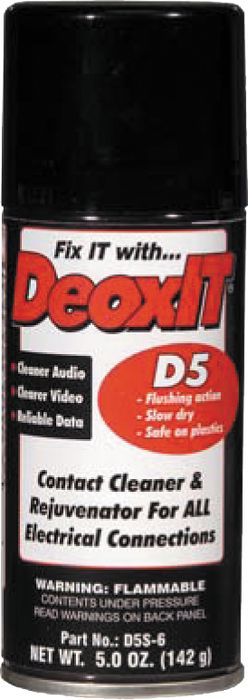 CAIG DeoxIT D5S-6 Spray, Contact Cleaner / Rejuvenator, 5 oz.