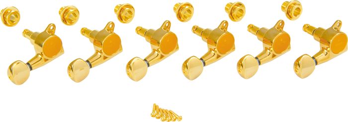 Gotoh Locking Tuners Right Hand - 6 Pack Gold