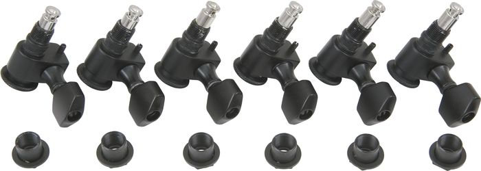 Sperzel 6-In-Line Trim-Lok Reverse Tuners Black