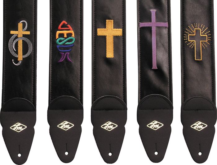 LM Products Embroidered 3 inch Guitar Straps Radiant