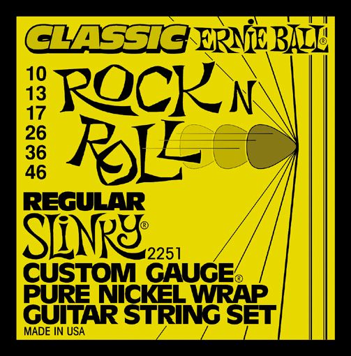 Ernie Ball 2251 Pure Nickel Slinky Electric Guitar Strings