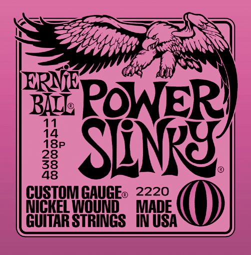 Ernie Ball 2220 Power Slinky Nickel Electric Guitar Strings