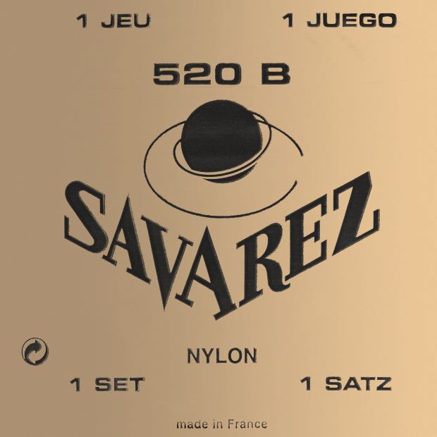 Savarez Traditional White Card 520B Light Tension Classical Guitar Strings