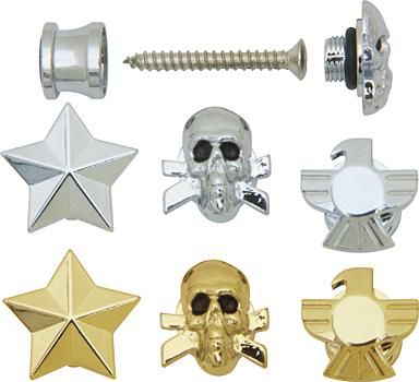 Grover-Trophy Custom Designed Strap Buttons Chrome Star