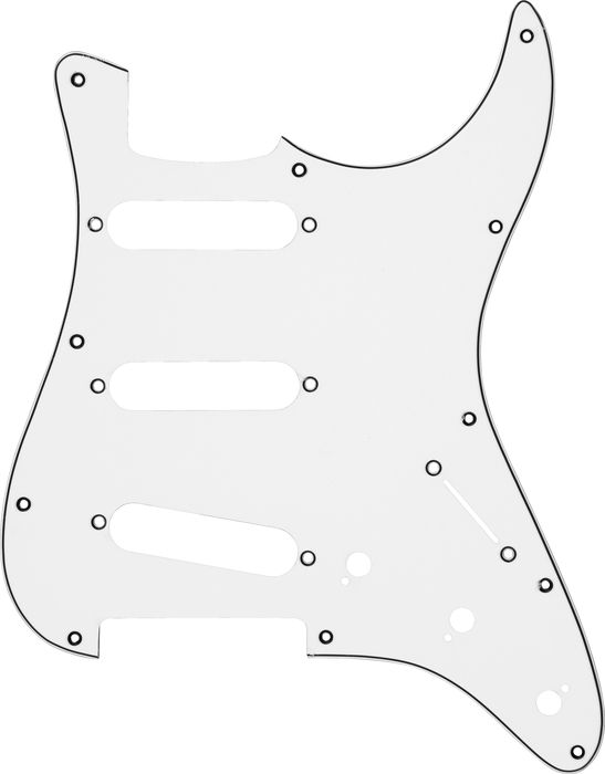 ProLine Strat Pickguard White/Black/White