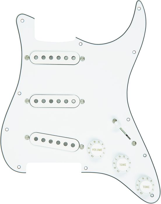 DiMarzio True Velvet Vintage Prewired Pickguard White