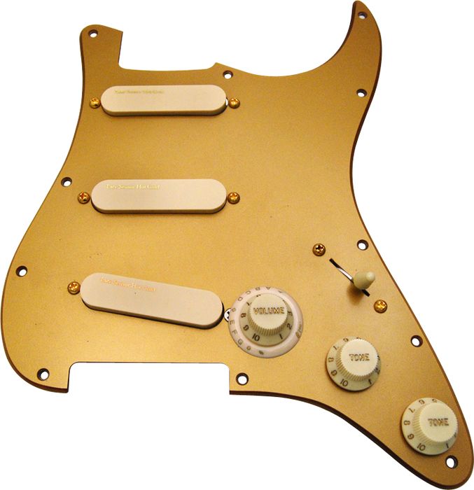 Lace 30th Anniversary Hot Gold Sensors Loaded Pickguard