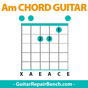 A Minor Chord Guitar Am Chords Guitar Finger Position Variations